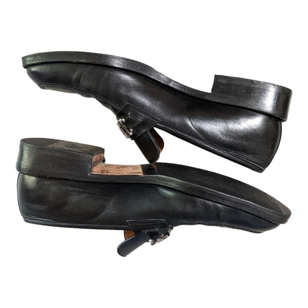 Salvatore Ferragamo men's horse bit black leather classic dress shoe Italy 8D - Picture 4 of 12